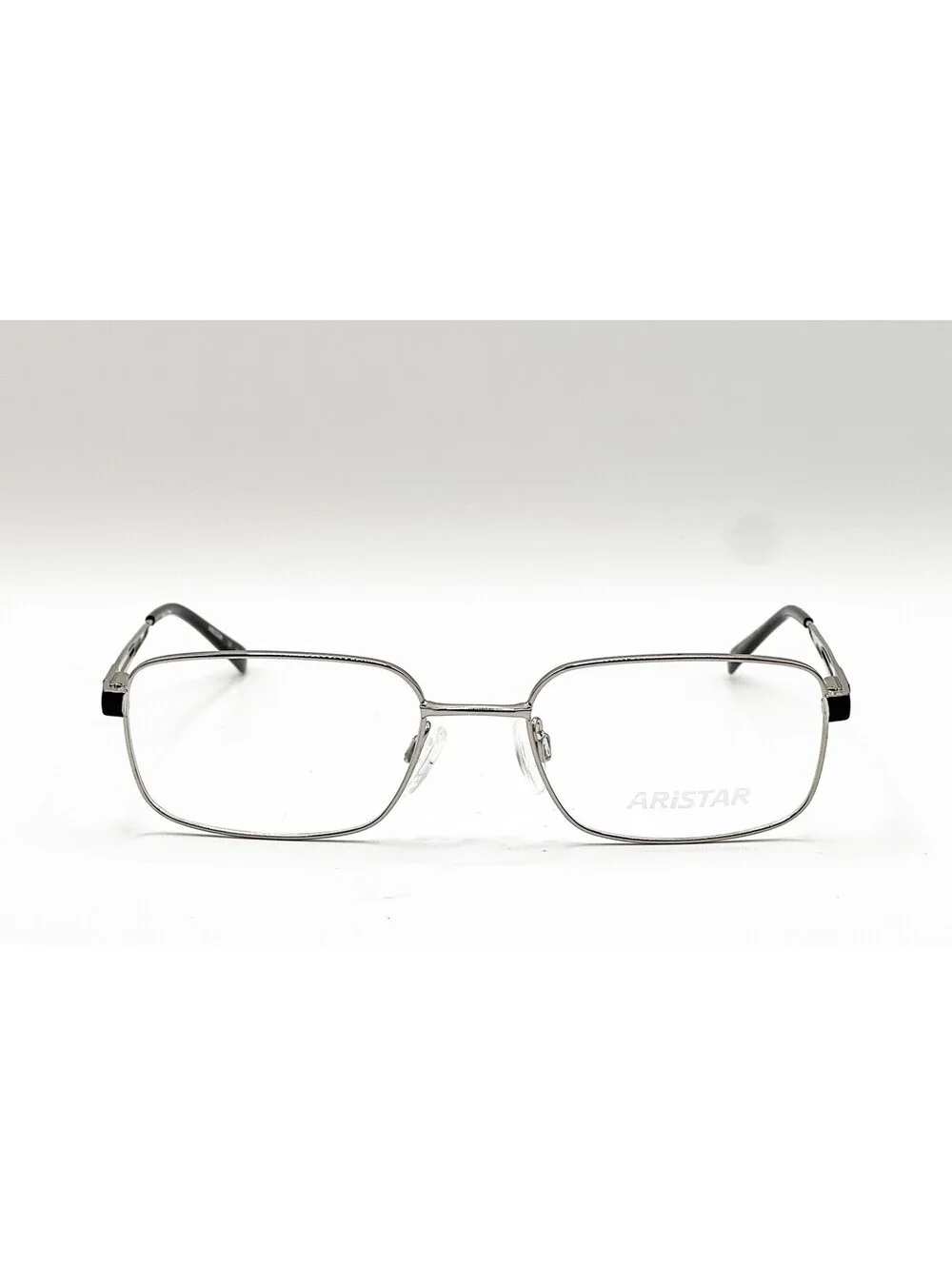 Aristar AR16208 524 Silver Rectangle Authentic Eyeglass Frames 54-18